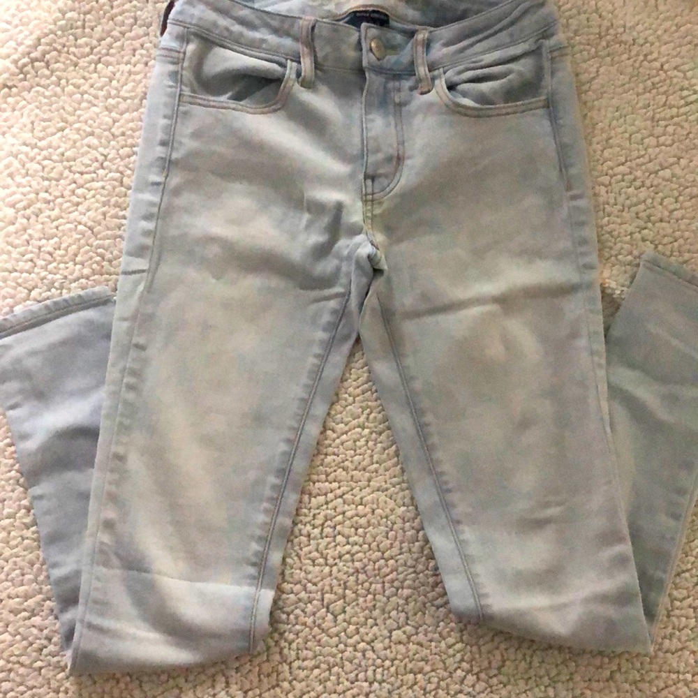 AE distressed skinny jeans